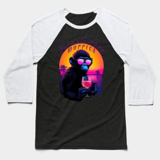 Monkey in sunglasses Baseball T-Shirt